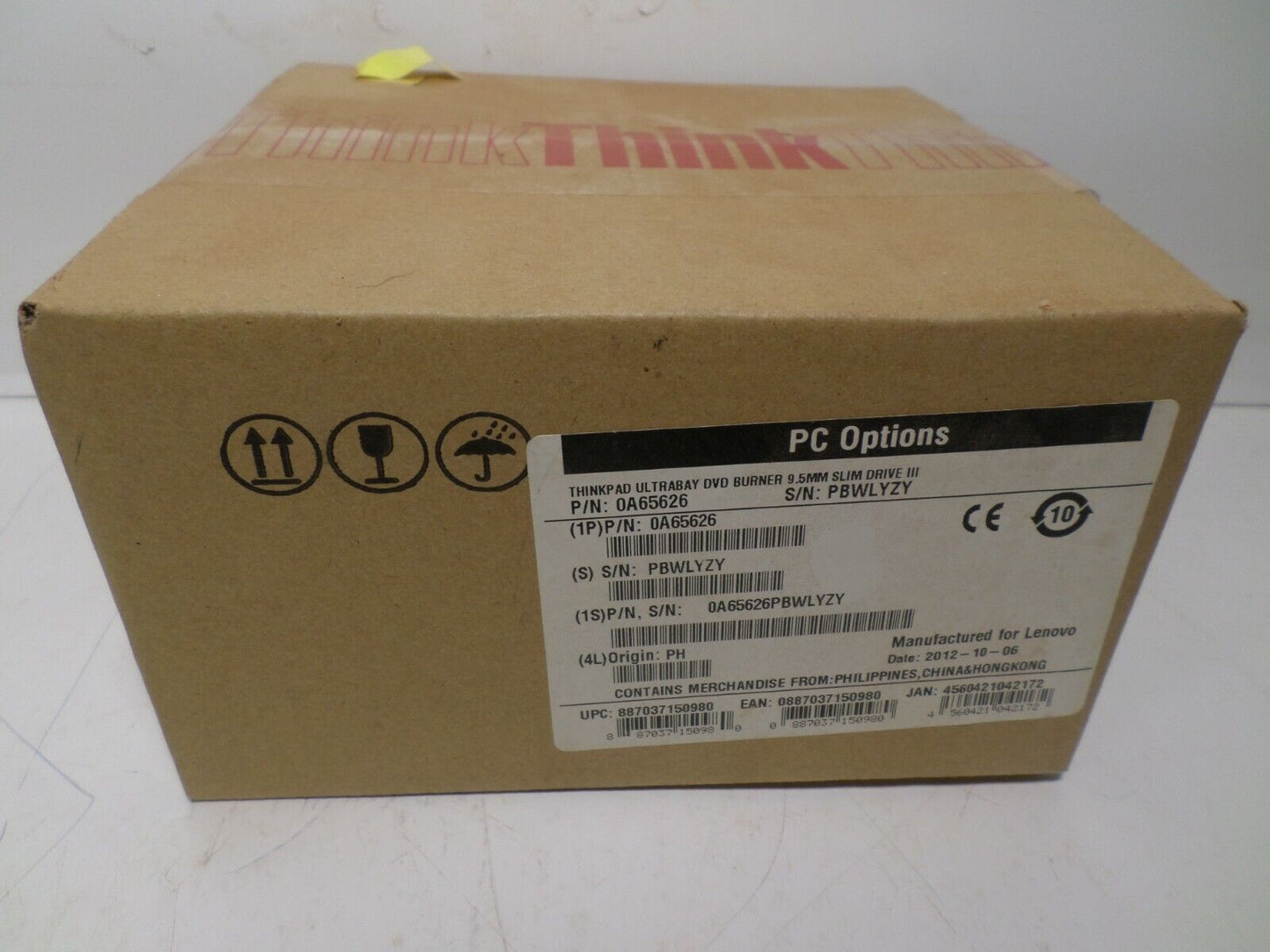FACTORYSEALED Box Lenovo ThinkPad T410 T430 T500 W500 DVD Burner 43N3229 0A65626