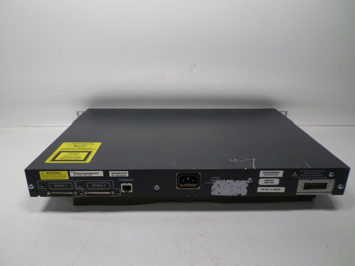 Cisco Catalyst 3750 WS-C3750-24PS-S 24 Port Fast PoE Ethernet Switch