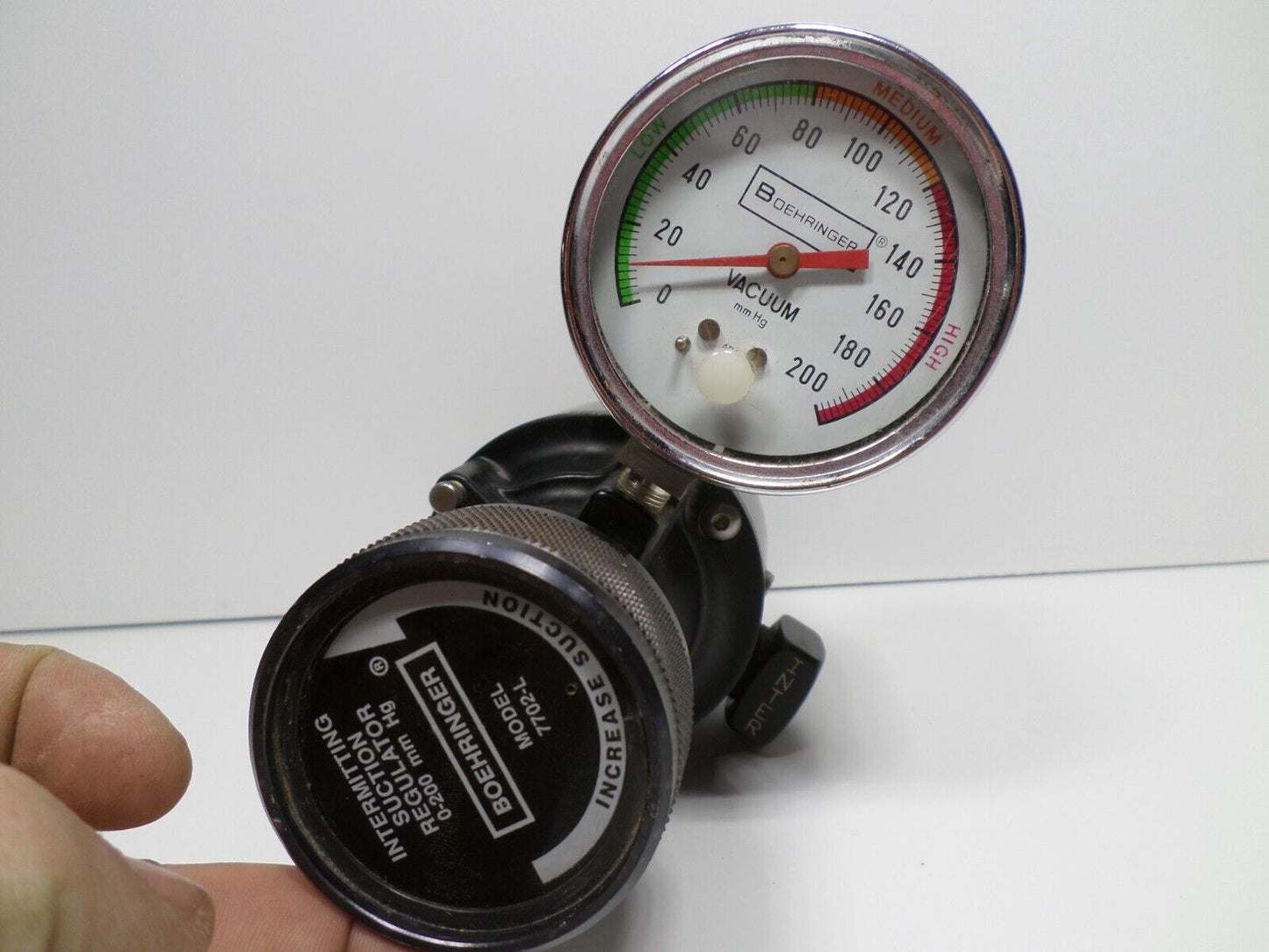 Boehringer 7702-L Intermittent Vacuum Suction Regulator 0-200 mmhg