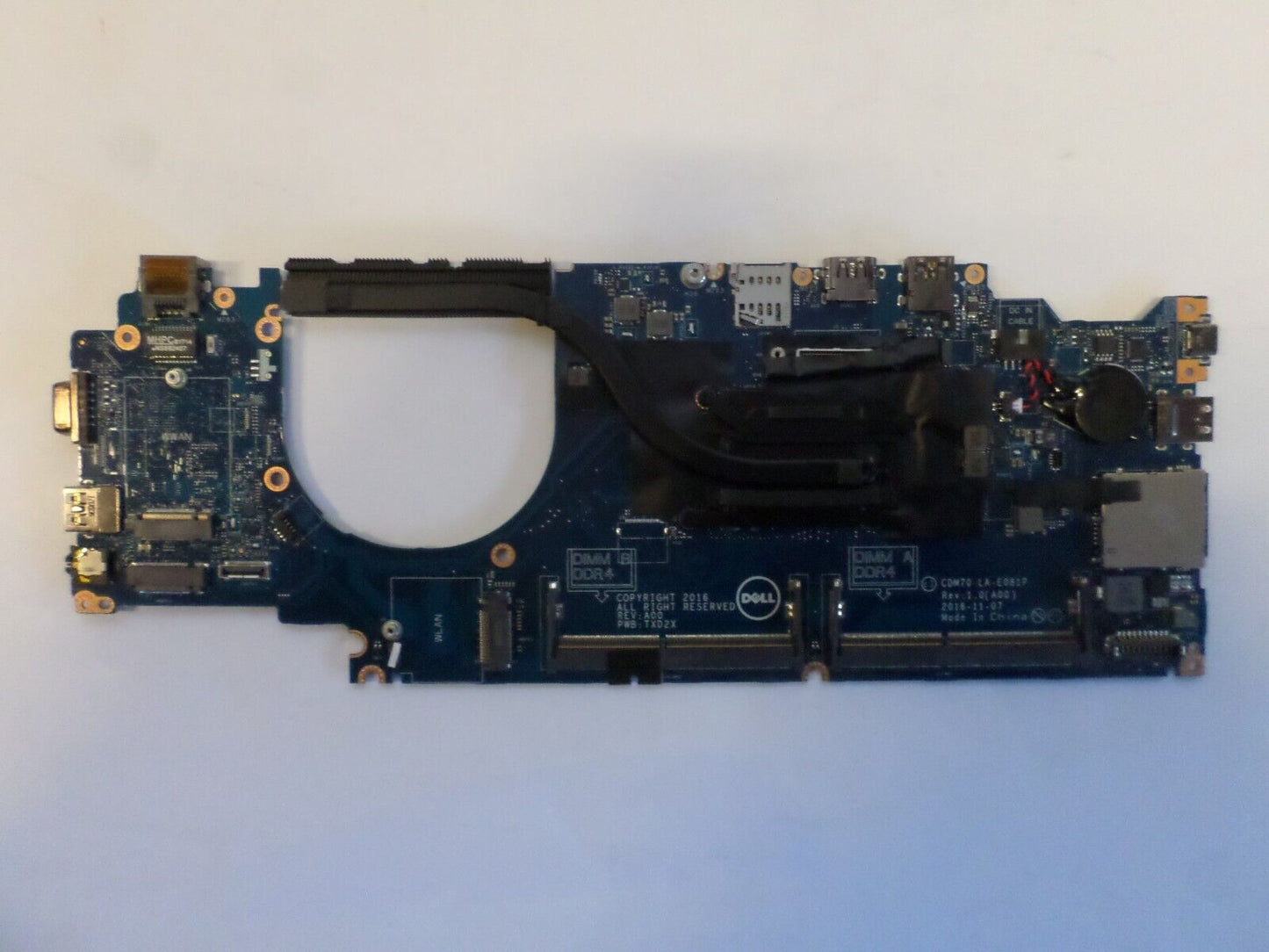 Dell 0RH40R CDM70 LA-E081P i5-7200U Motherboard
