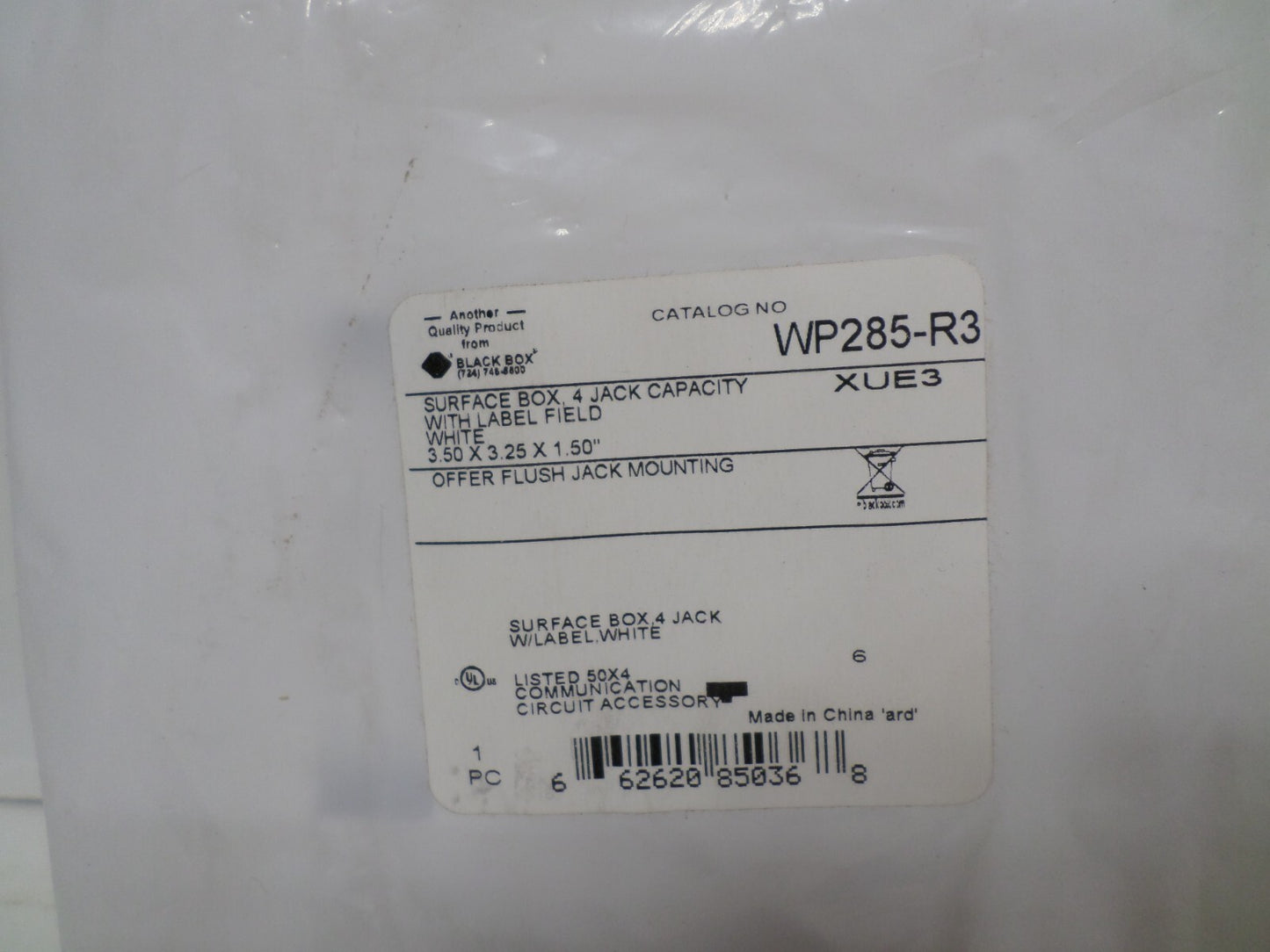 (SET OF 10) 4 Port Cat6 5E RJ45 Network Surface Mount Box Keystone Jack Insert