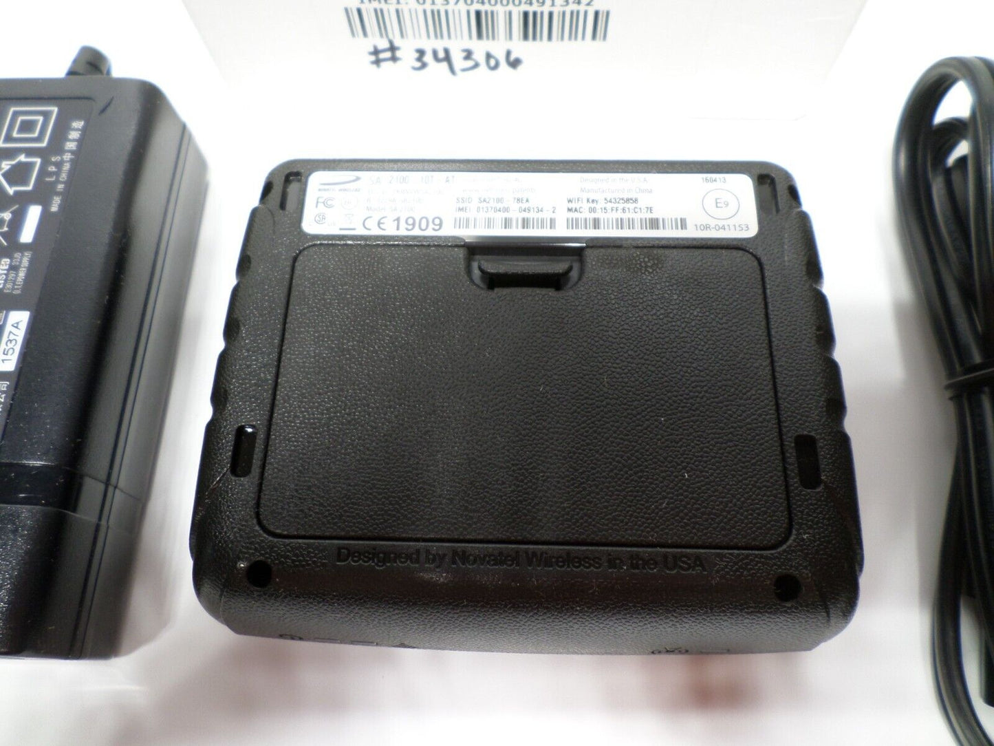Novatel Wireless SA2100 4G LTE MiFi Mobile Wi-Fi Hotspot and LAN Port