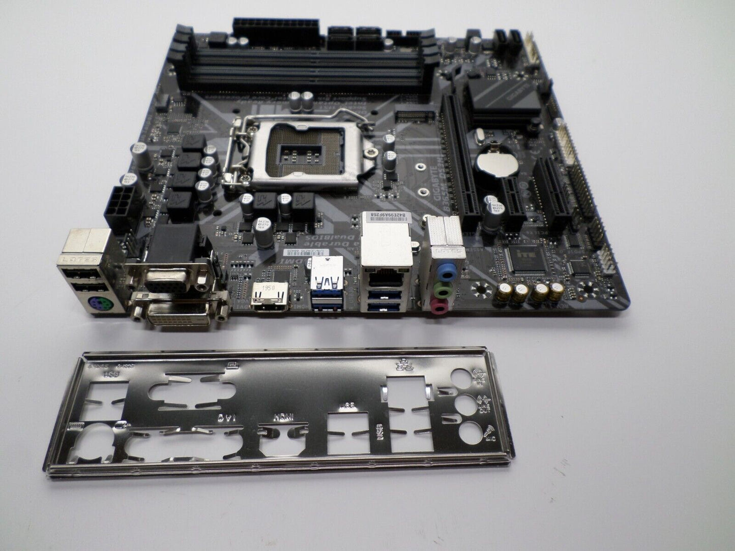 GIGABYTE B365M DS3H Wi-Fi LGA 1151 mATX Motherboard and I/O Plate