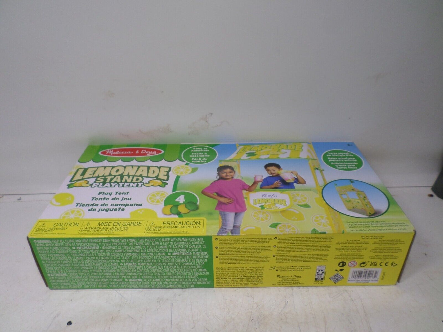 Melissa & Doug Lemonade Stand Play Tent With Beanbag Game, Easy to Assemble