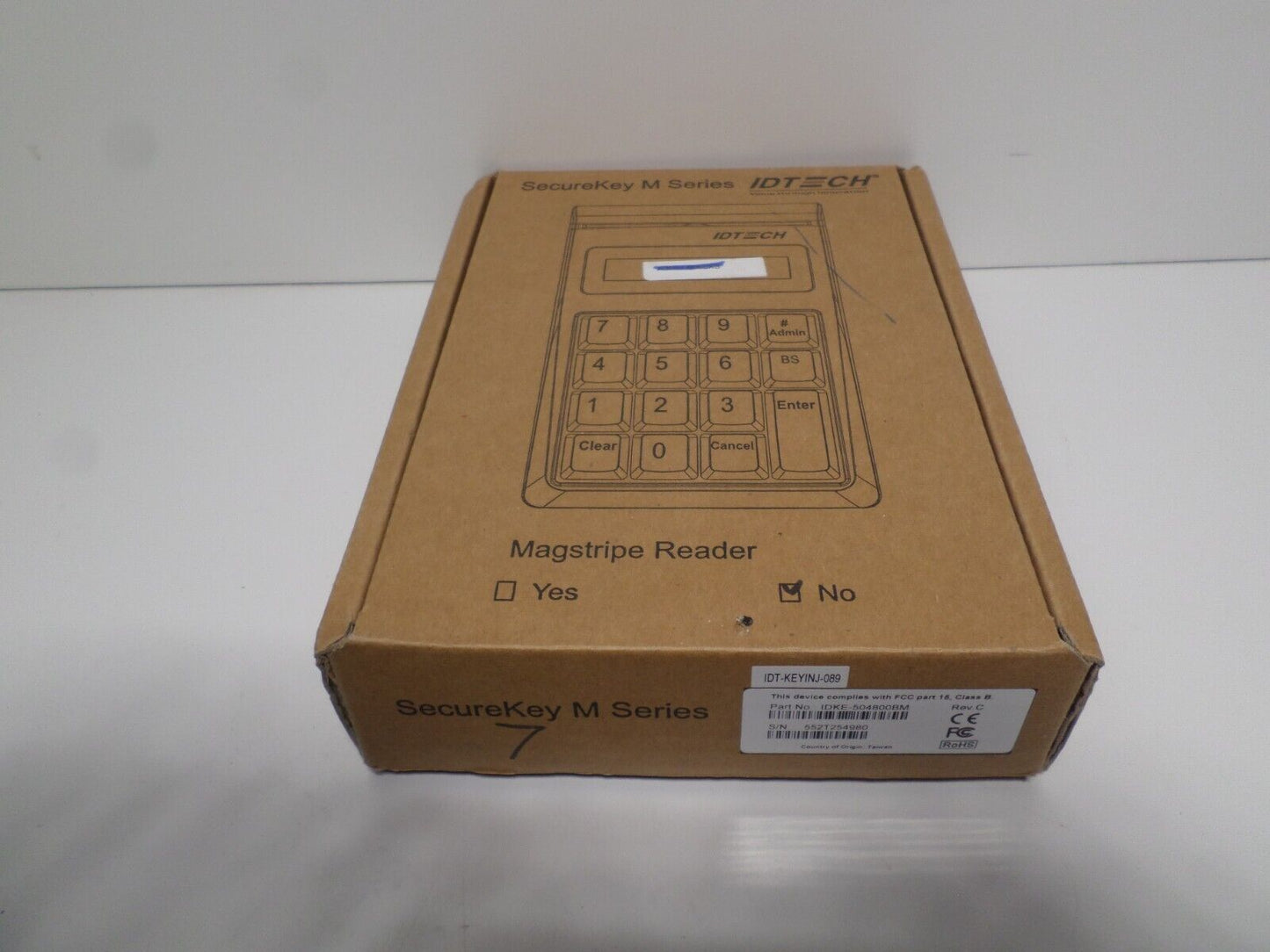 IDTECH SecureKey M100/ M130 ENCRYPTED KEY PAD IDKE-504800BM USB