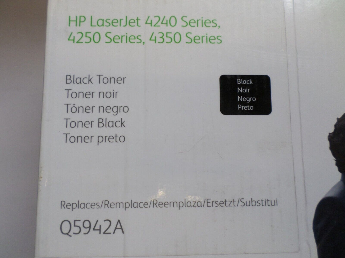 New Sealed Q5942A Black LaserJet Replacement Toner Print Cartridge