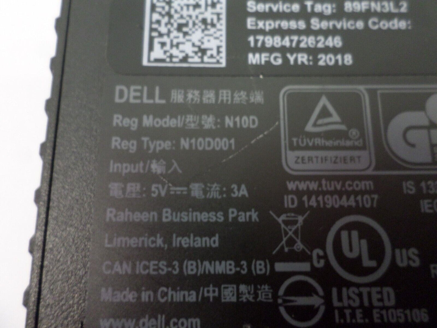 Dell Wyse 3040 Thin Client N10D atom X5-Z8350 1.44Ghz, 8Gb SSD, 2Gb Ram ThinOS