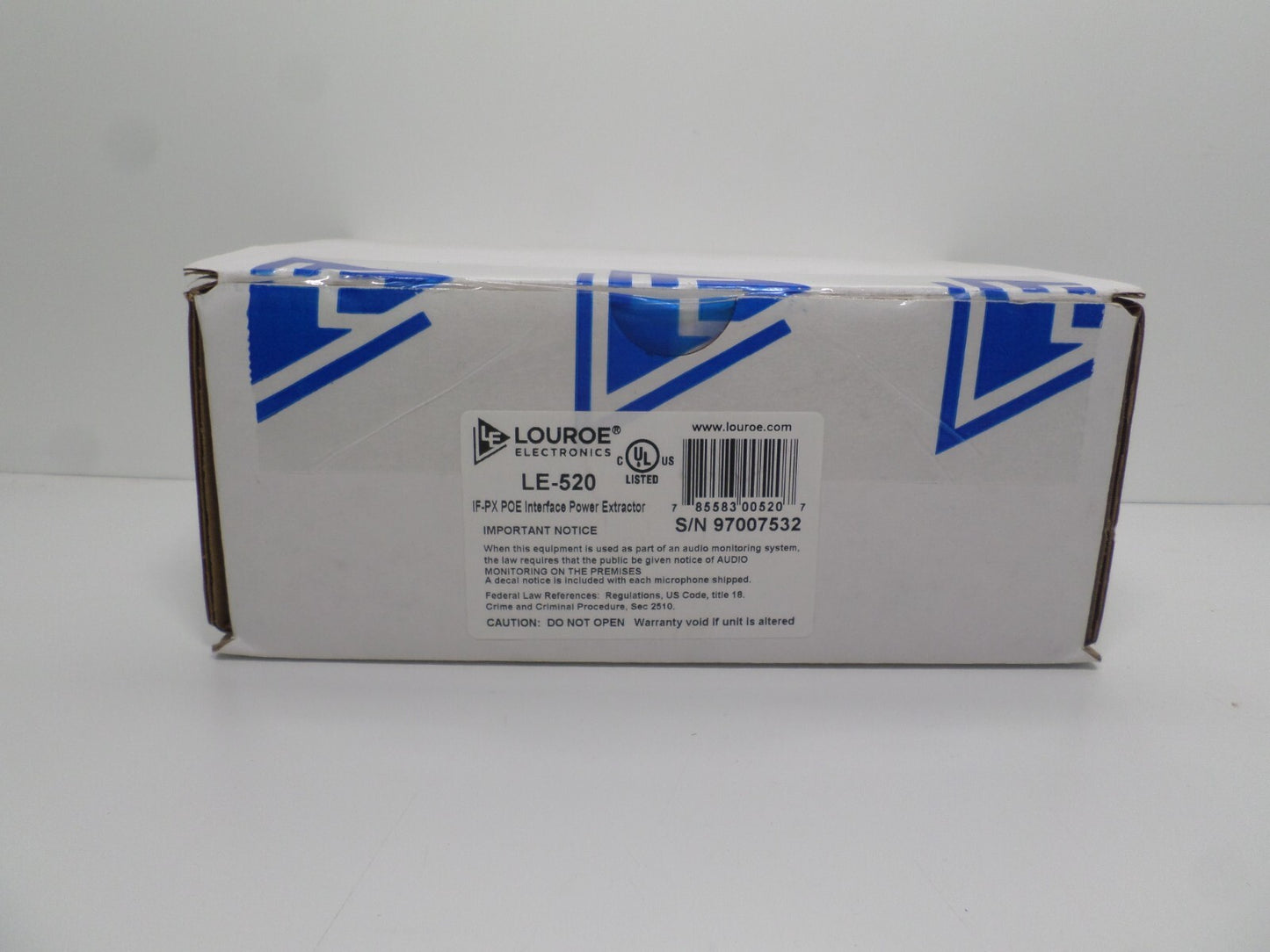 LOUROE LE-520 IF PX AUDIO INTERFACE POE EXTRACTOR C5-6