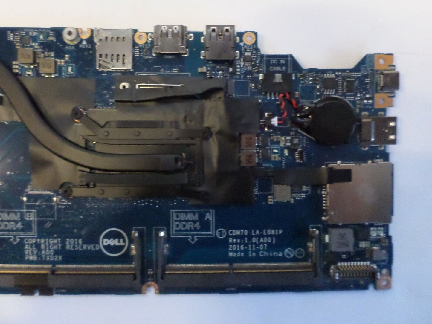 Dell 0RH40R CDM70 LA-E081P i5-7200U Motherboard