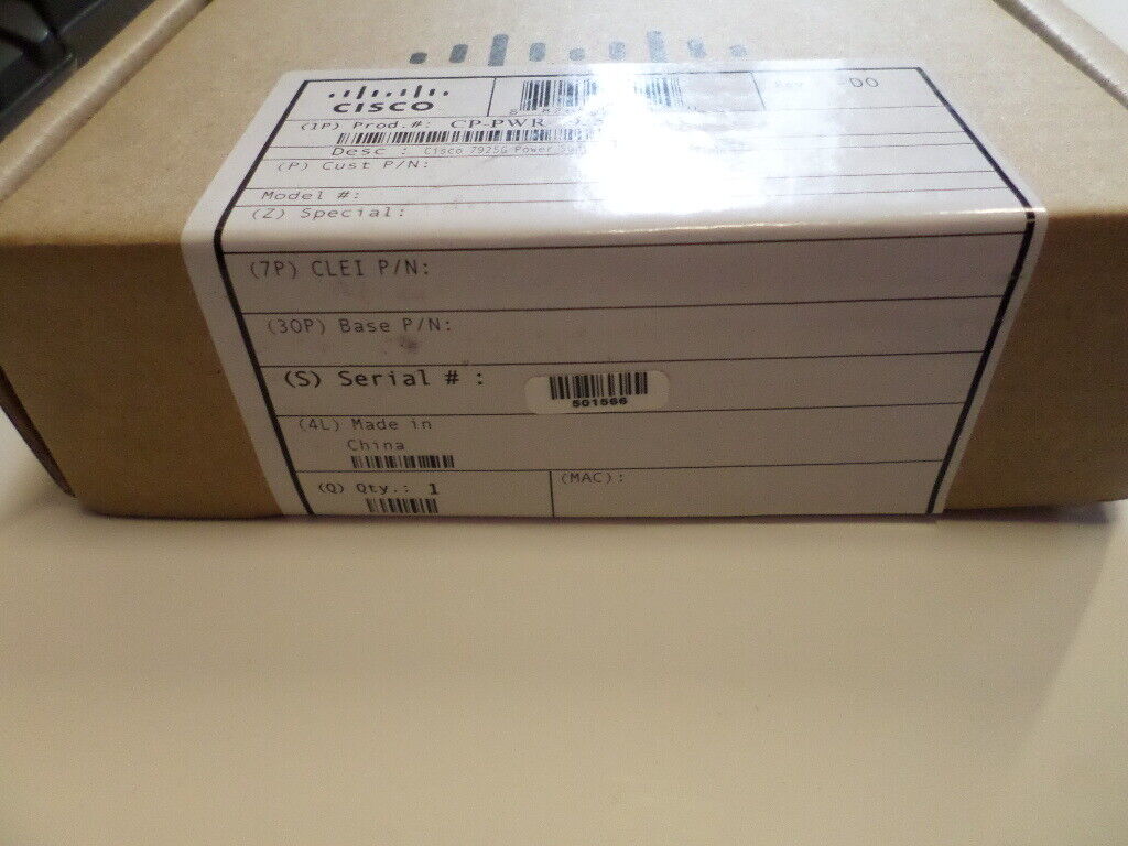 NEW Cisco CP-PWR-7925G-NA Power Supply for North America SEALED