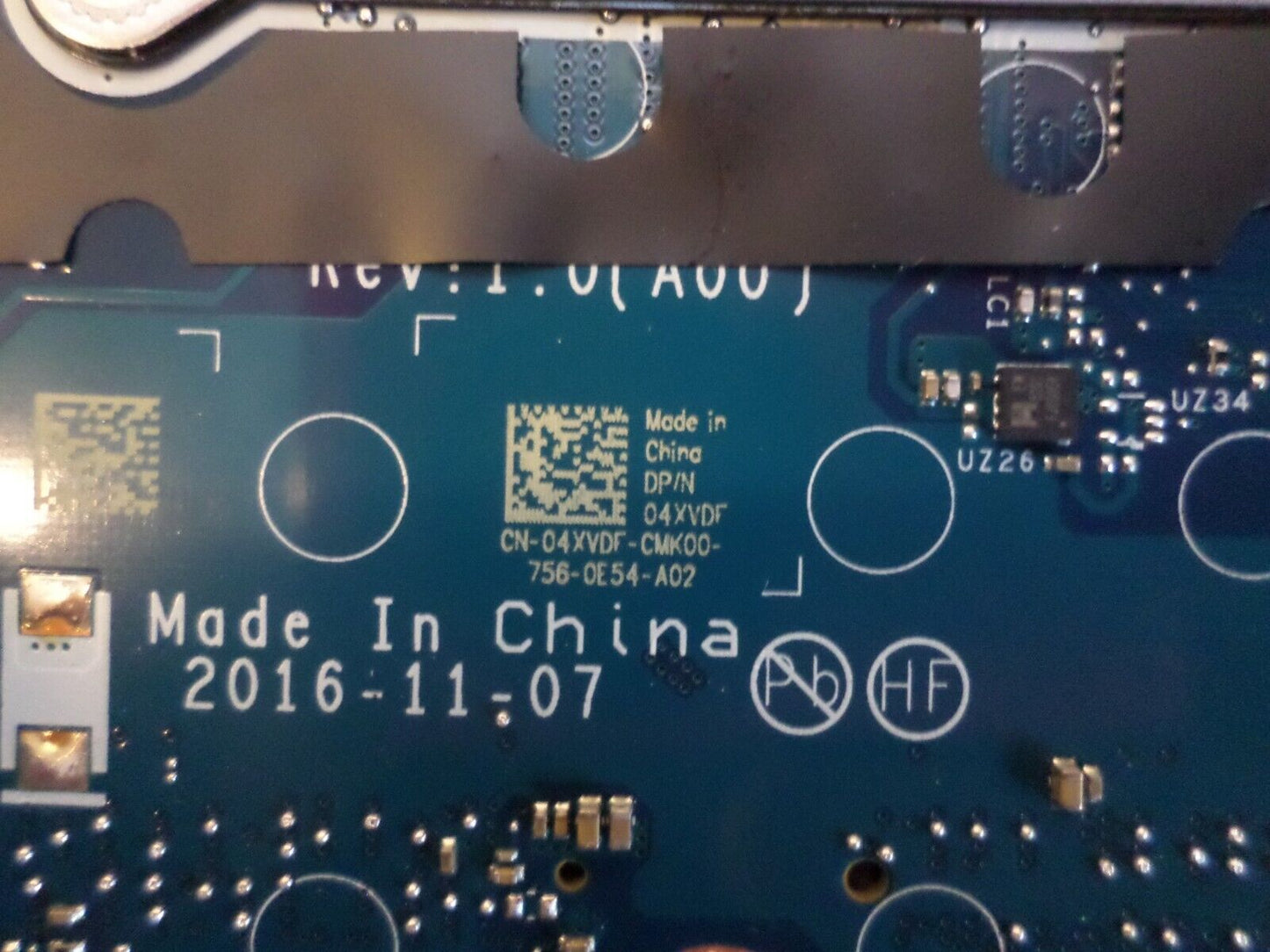 Dell 0RH40R CDM70 LA-E081P i5-7200U Motherboard