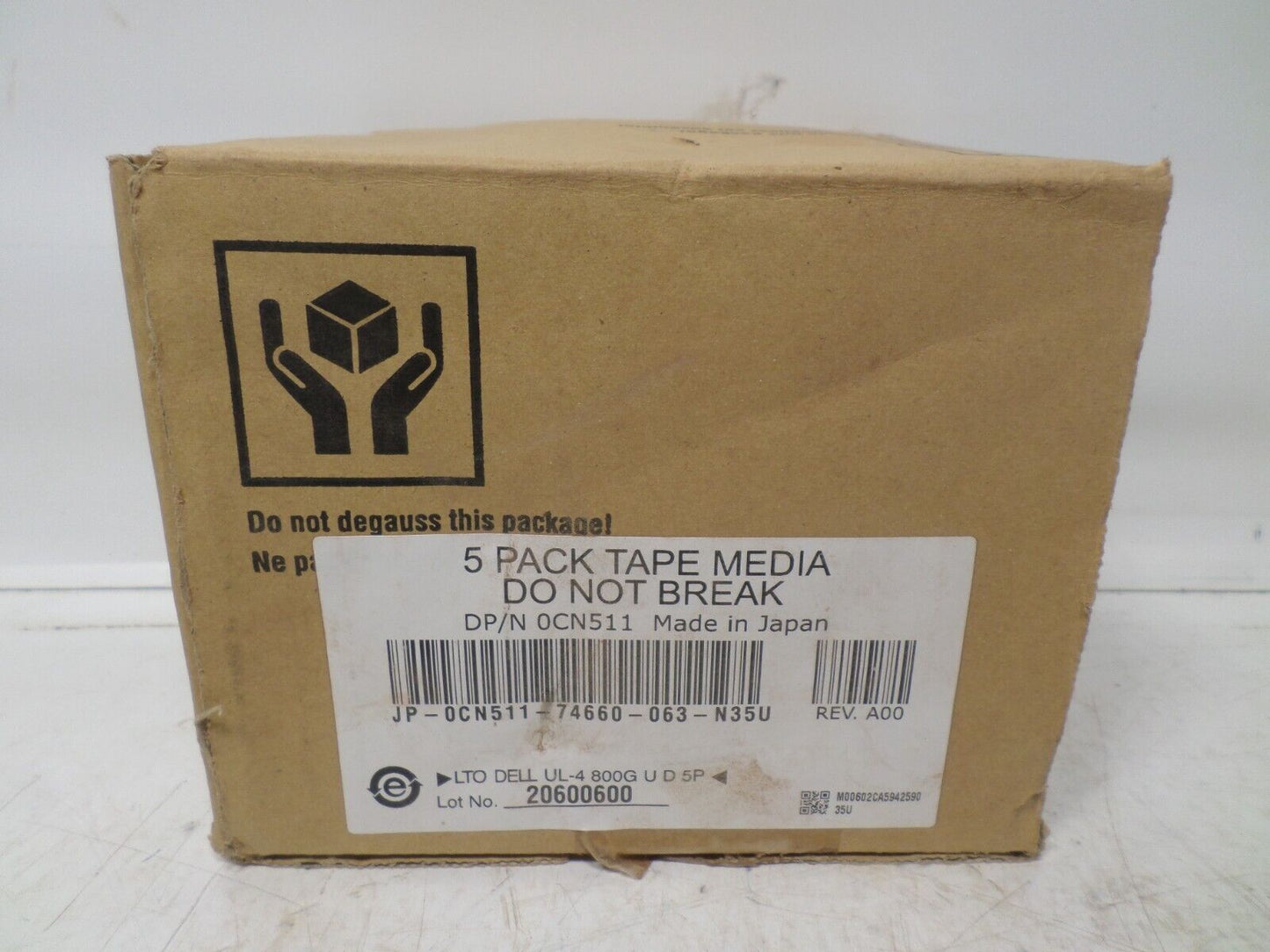 5 Pack Dell LTO Ultrium 4 Data Cartridges 800GB / 1600GB DP/N 0YN156