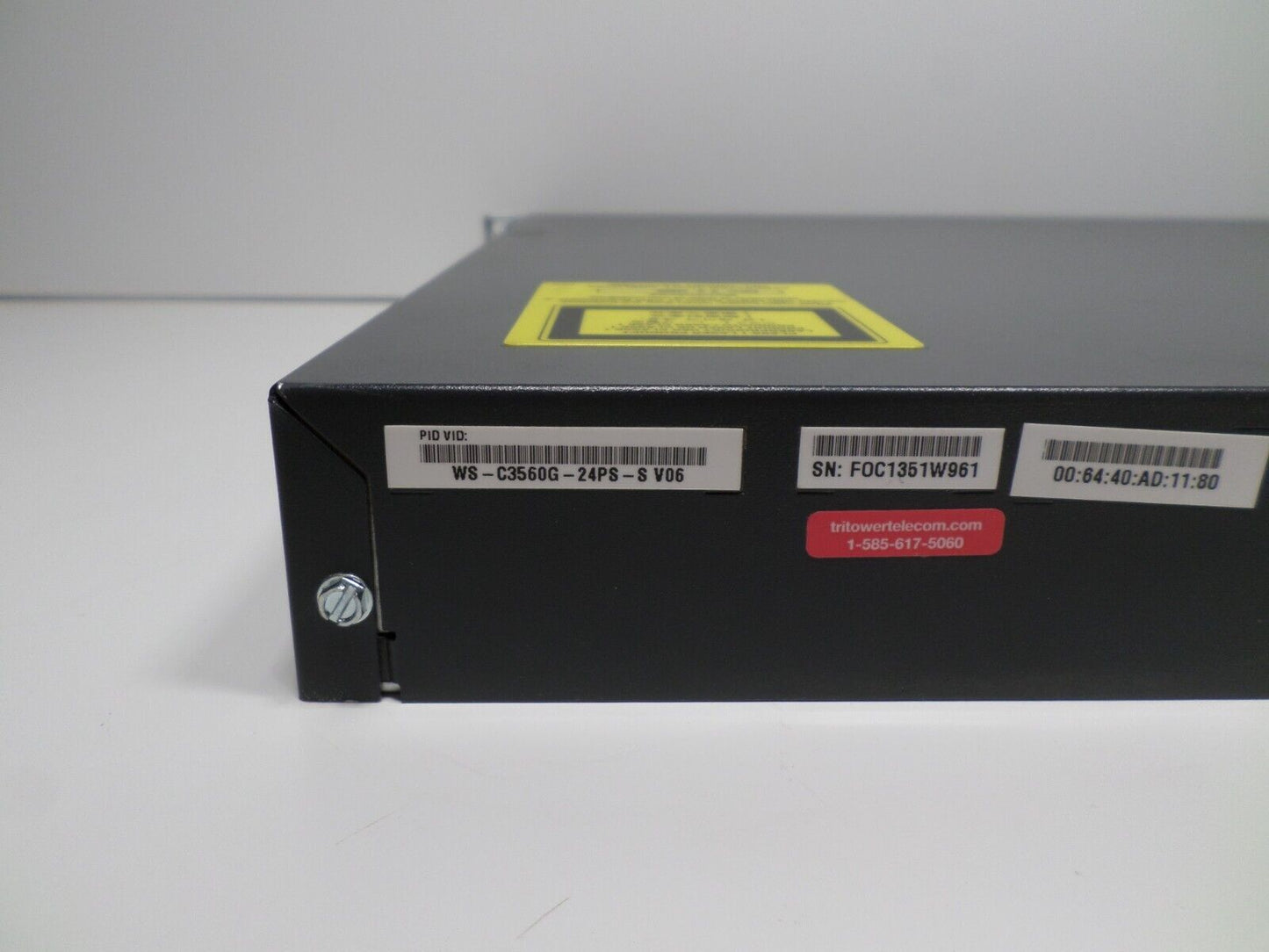 Cisco Catalyst WS-C3560G-24PS-S 24 Port PoE Gigabit Ethernet Switch 4x SFP