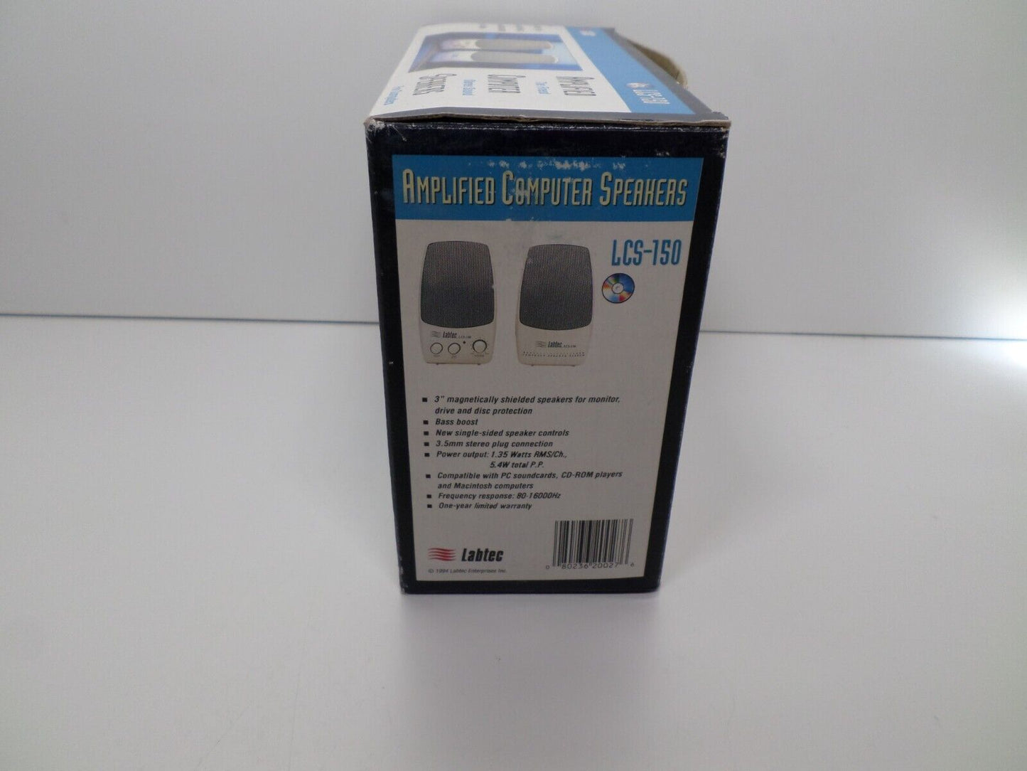 New Labtec Computer Speakers LCS-150 with new compatible adapter