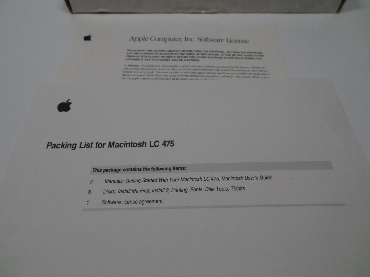 MACINTOSH LC 475 INSTALL SYSTEM DISKS