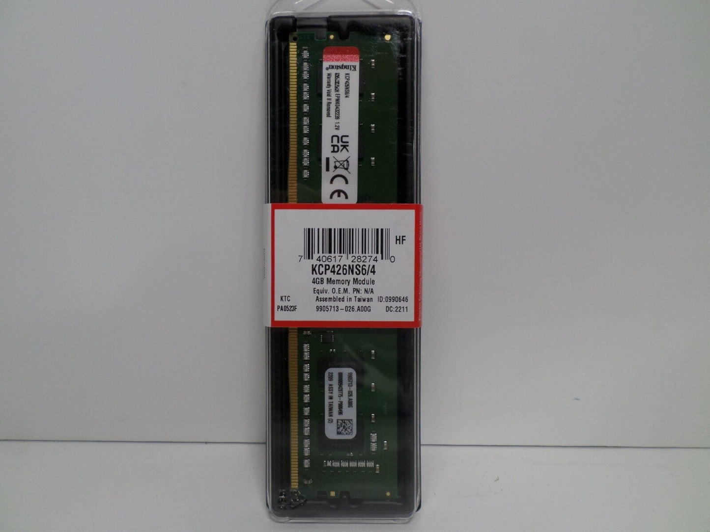 Kingston KCP426NS6/4 DDR4-4 GB - DIMM 288-pin - 2666 MHz / PC4-21300 - CL19