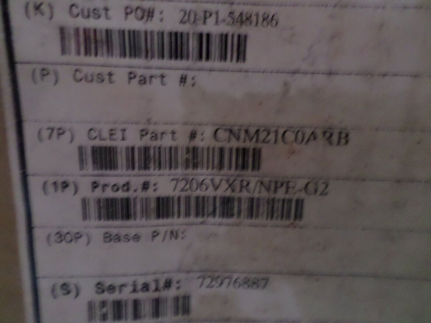 NEW CISCO 7206VXR Router w/NPE-G2 Network Processing ENGINE 2 2 PSU