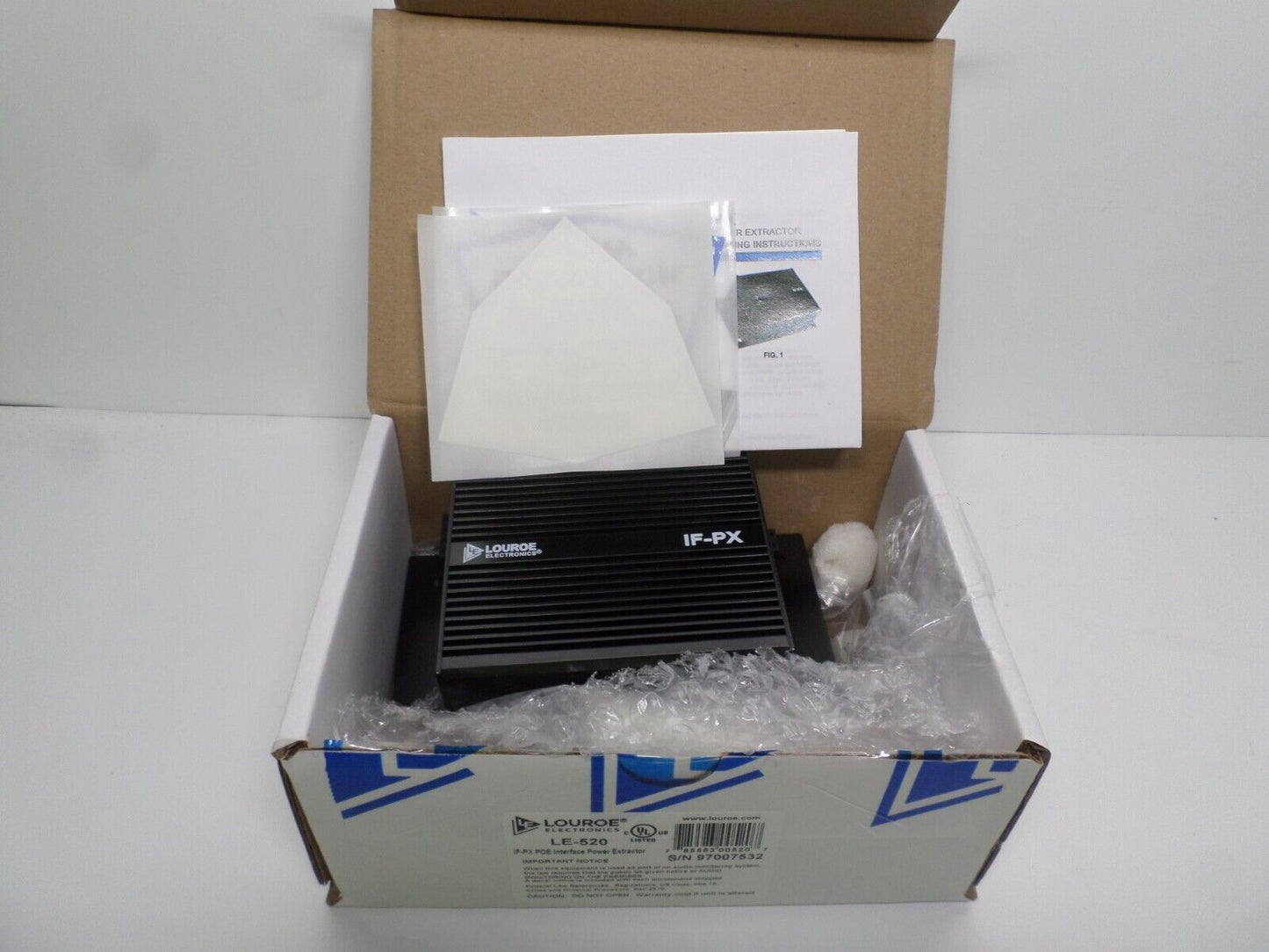 LOUROE LE-520 IF PX AUDIO INTERFACE POE EXTRACTOR C5-6