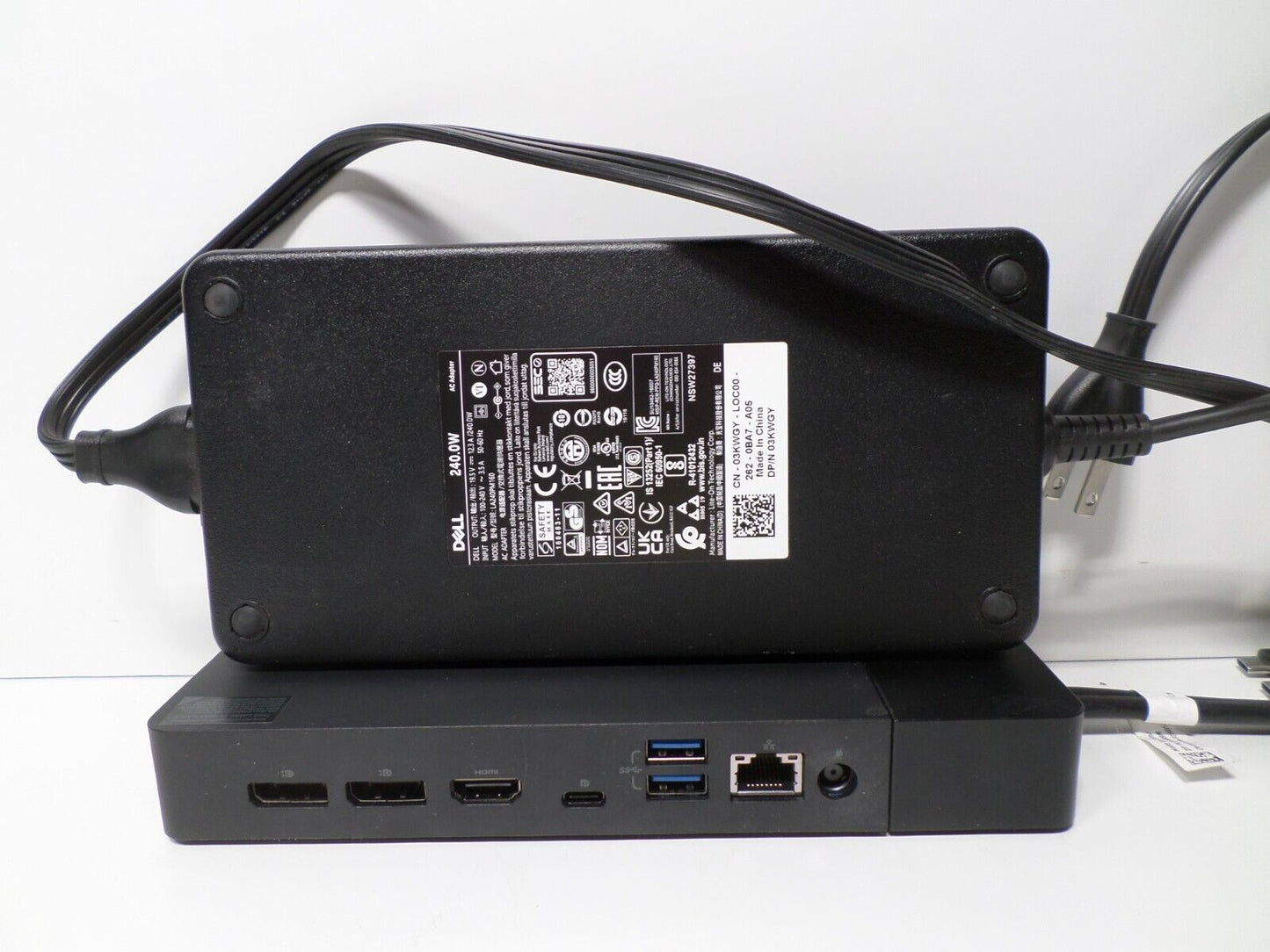 Dell Performance Dock WD19DC Docking Station with 240W Power Adapter