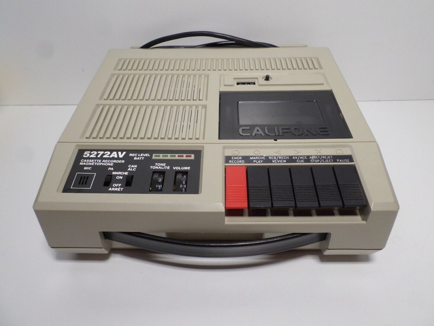 Califone 5272AV Cassette Recorder Player Magnetophone