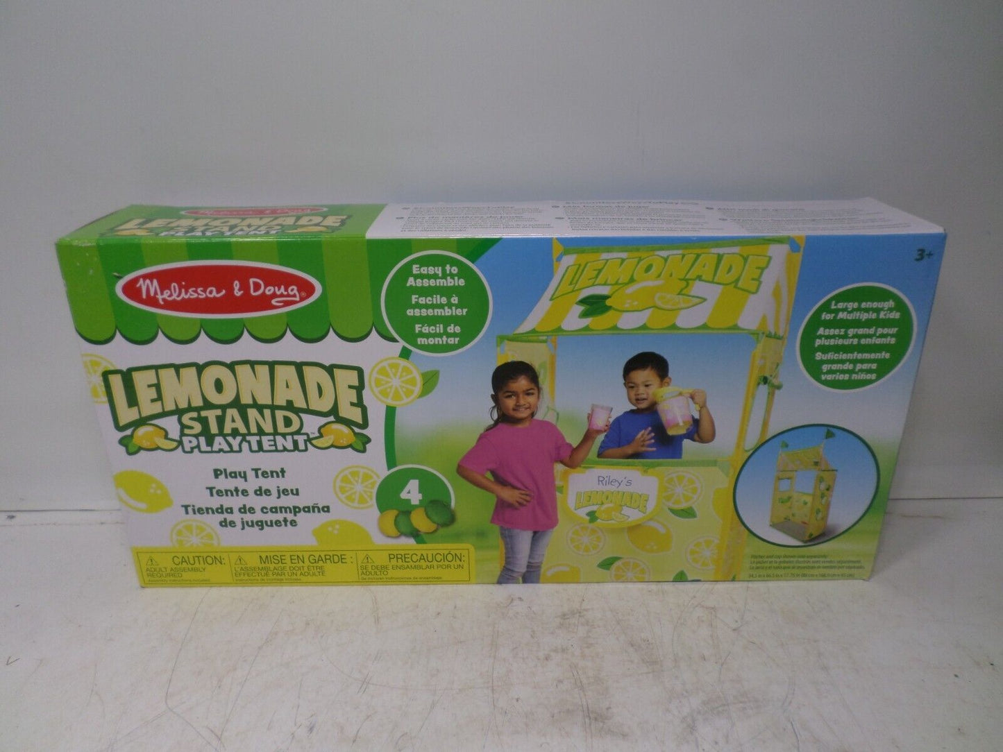 Melissa & Doug Lemonade Stand Play Tent With Beanbag Game, Easy to Assemble