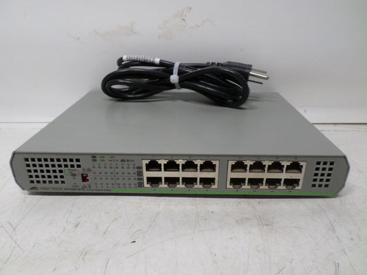 Allied Telesis AT-GS910/16 Gigabit Unmanaged Network Switch with Power Cord