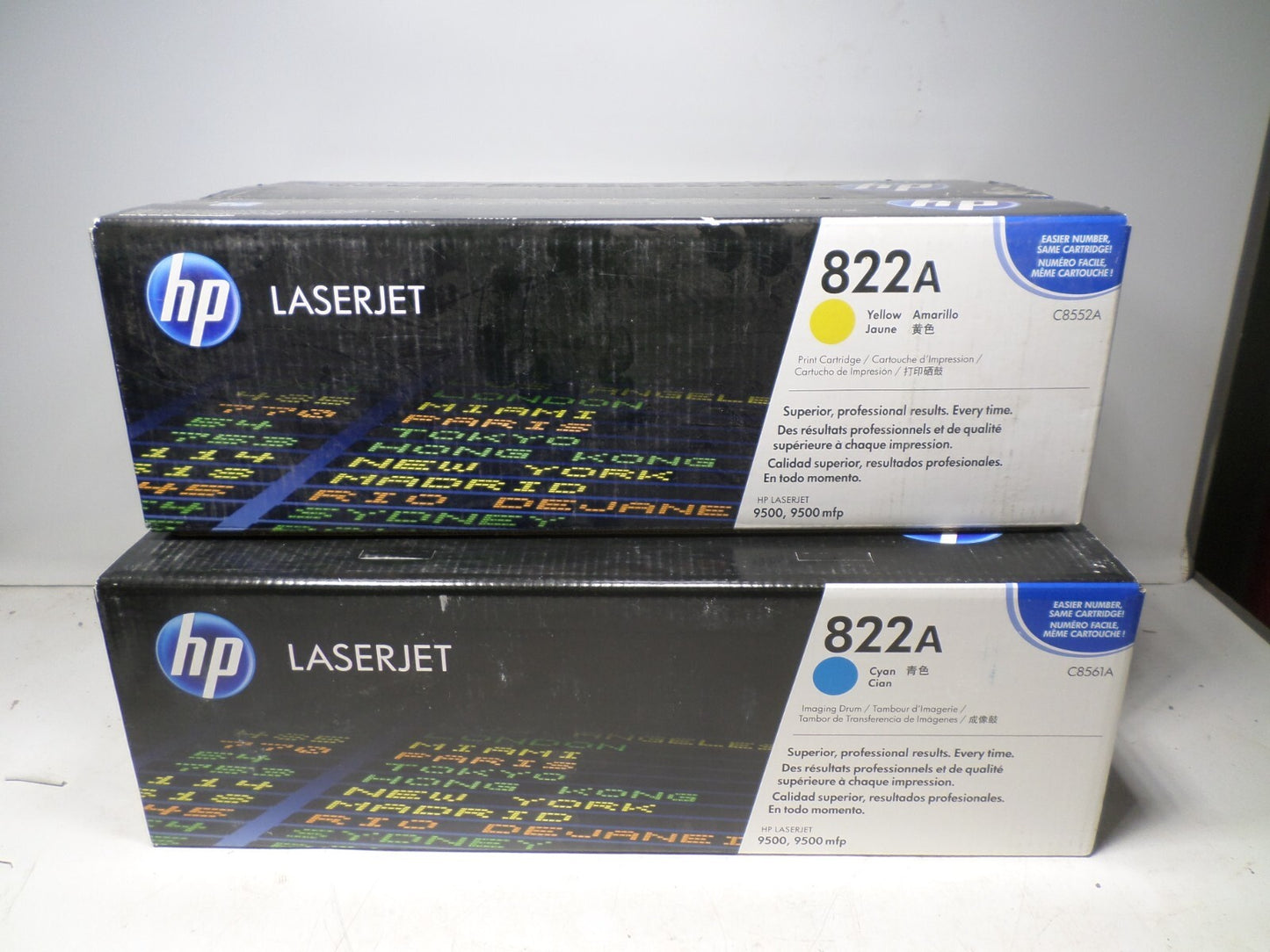 **LOT OF 4** New GENUINE HP 822A Toner Cartridges, C8550A, -51A, -52A, -53A