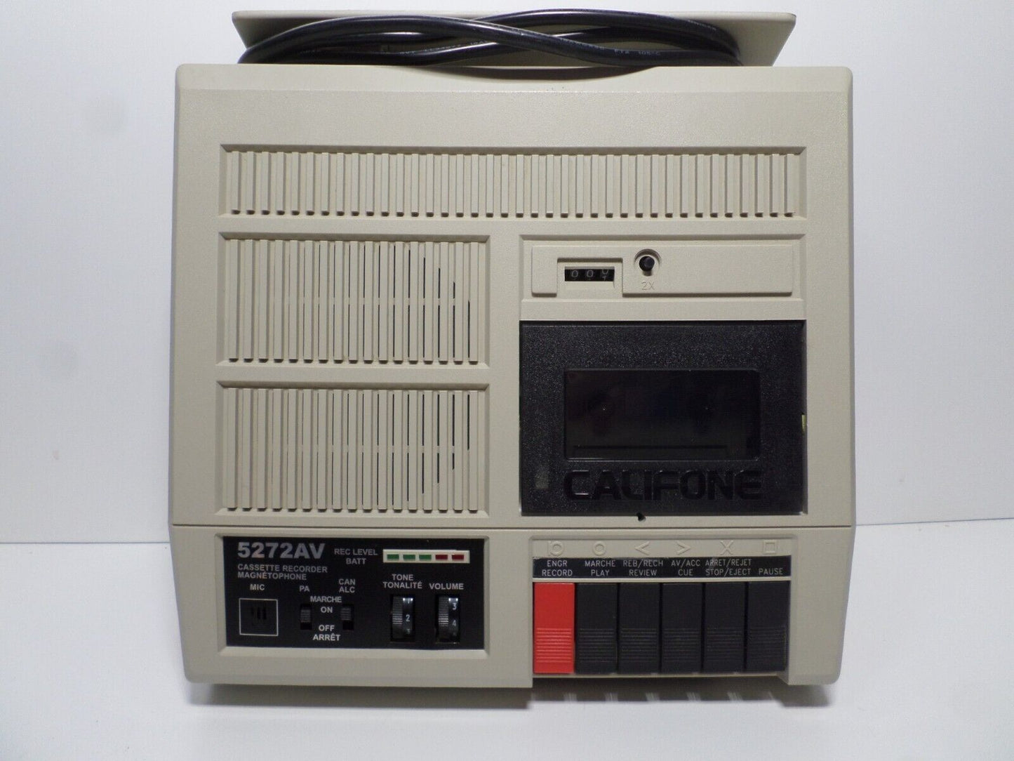 Califone 5272AV Cassette Recorder Player Magnetophone