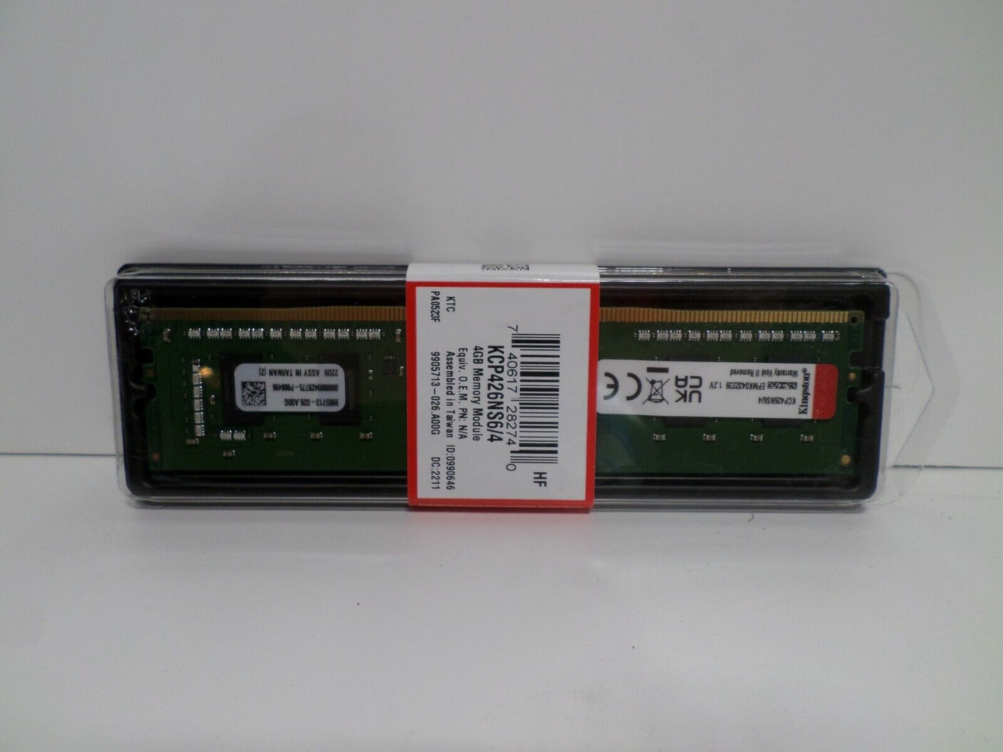 Kingston KCP426NS6/4 DDR4-4 GB - DIMM 288-pin - 2666 MHz / PC4-21300 - CL19