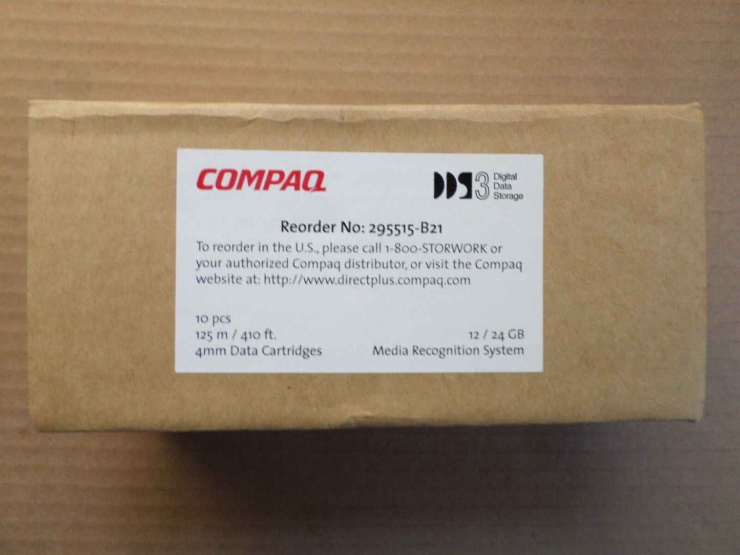 Lot of 10 Compaq Storageworks DDS3 Digital Data 12/24 GB Storage Cartridges 2955