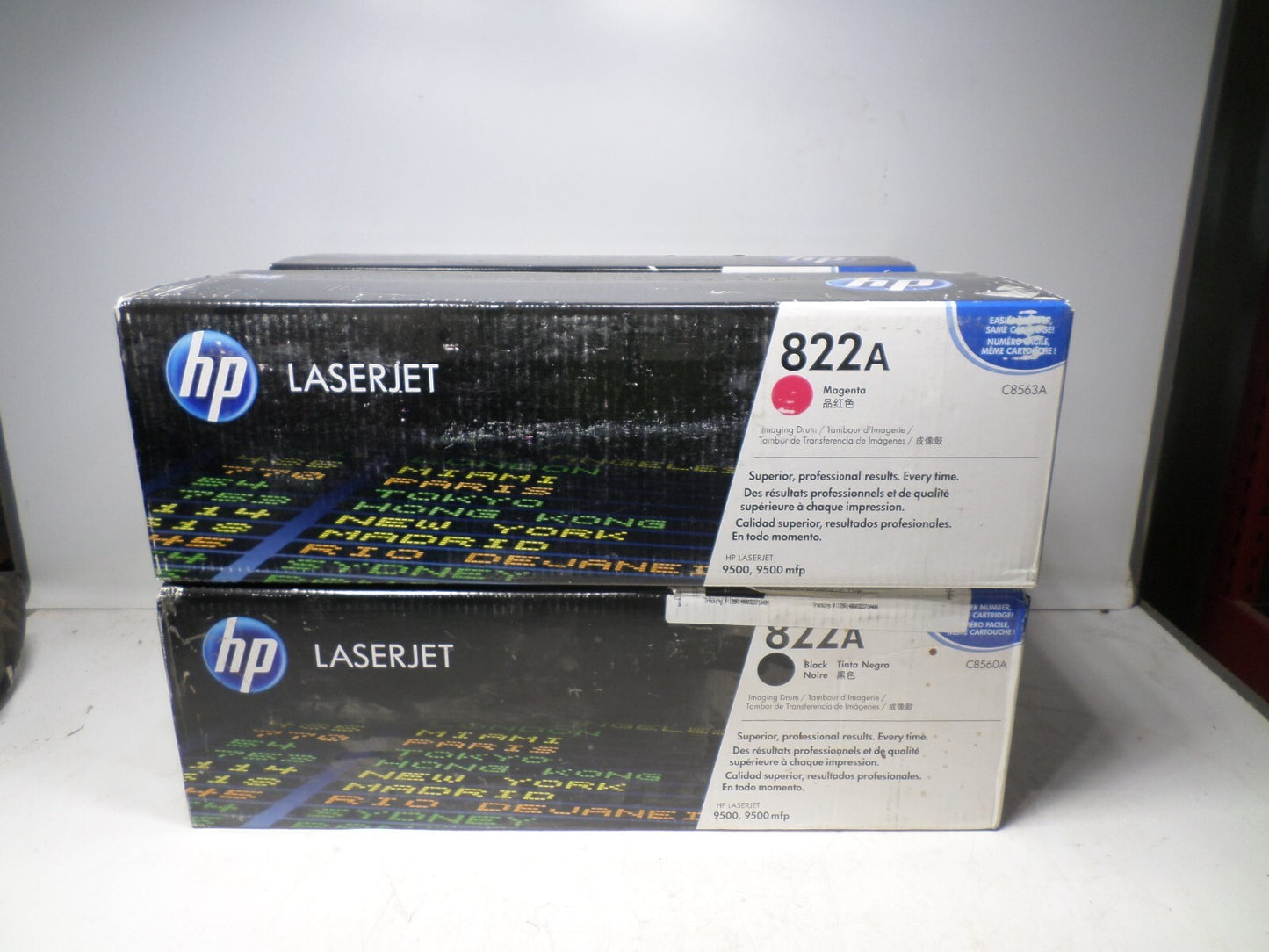 **LOT OF 4** New GENUINE HP 822A Toner Cartridges, C8550A, -51A, -52A, -53A