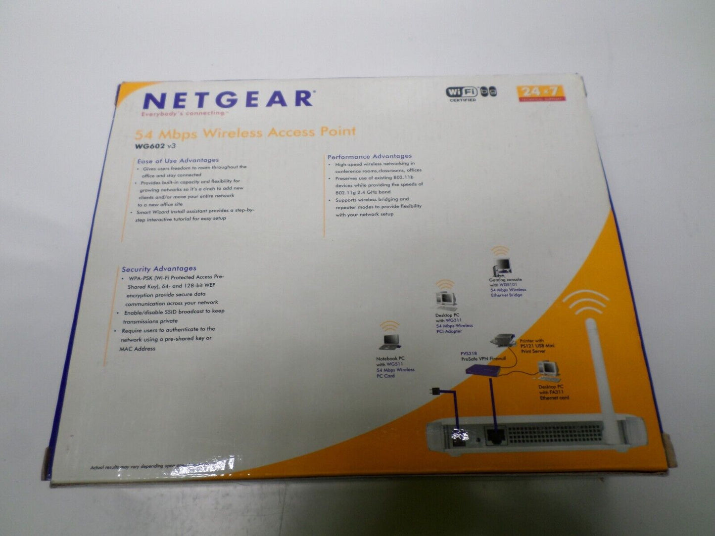 Netgear Access Point Wireless Router 54 Mbps WG602
