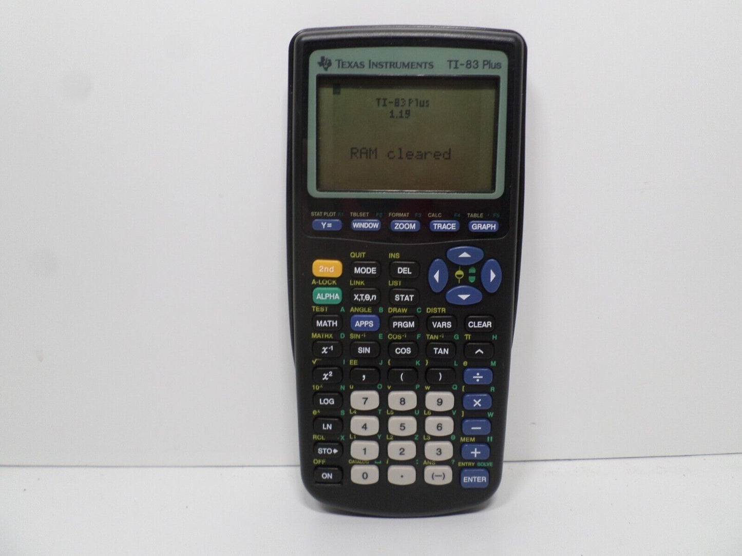 Texas Instruments TI-83 Plus Graphing Calculator W/Cover Tested And Works