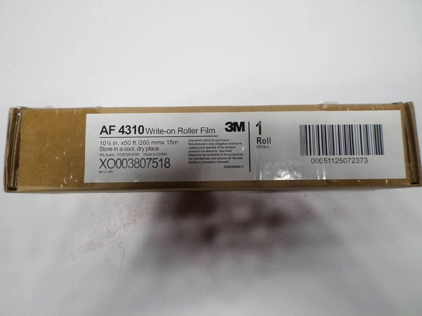 3M 78-9020-1282-8 AF4310 WRITE-ON ROLL FILM FOR OVERHEAD PROJECTOR - NEW IN BOX