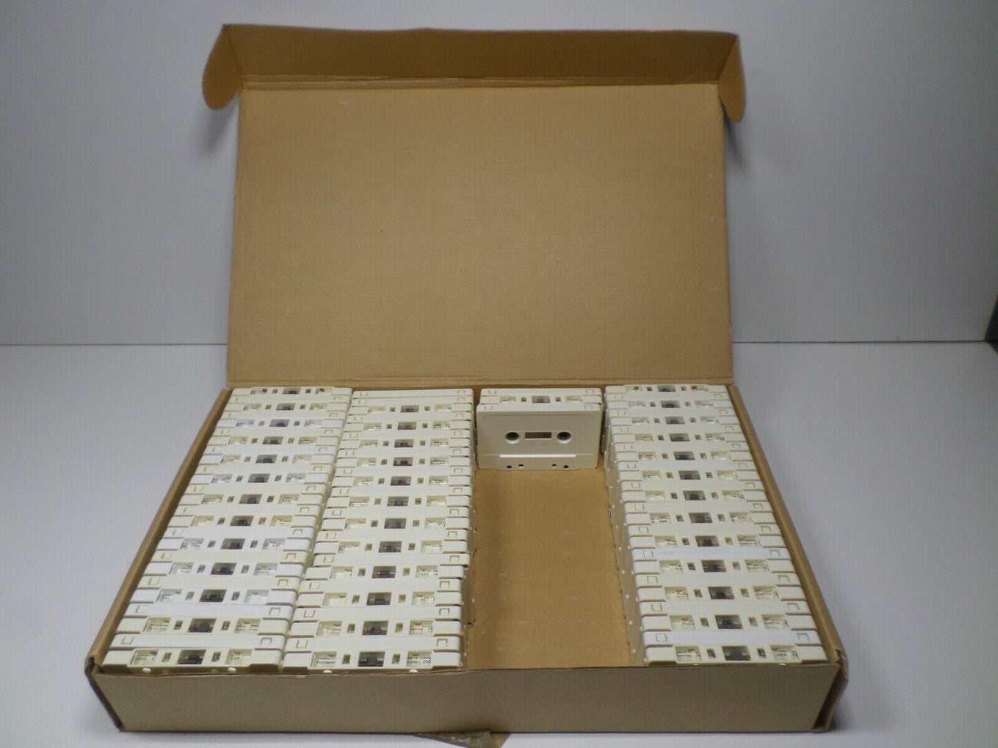 79 Ct. New Blank White ProGamma 2000 Cassette Tape Tab In C-20 Premium Grade