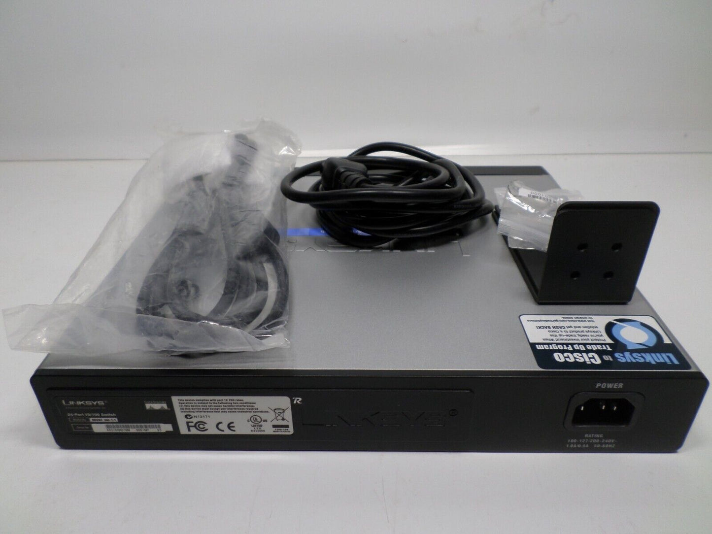 CISCO LINKSYS SR224G 24-PORT 10/100 2-PORT GIGABIT ETERNET SWITCH