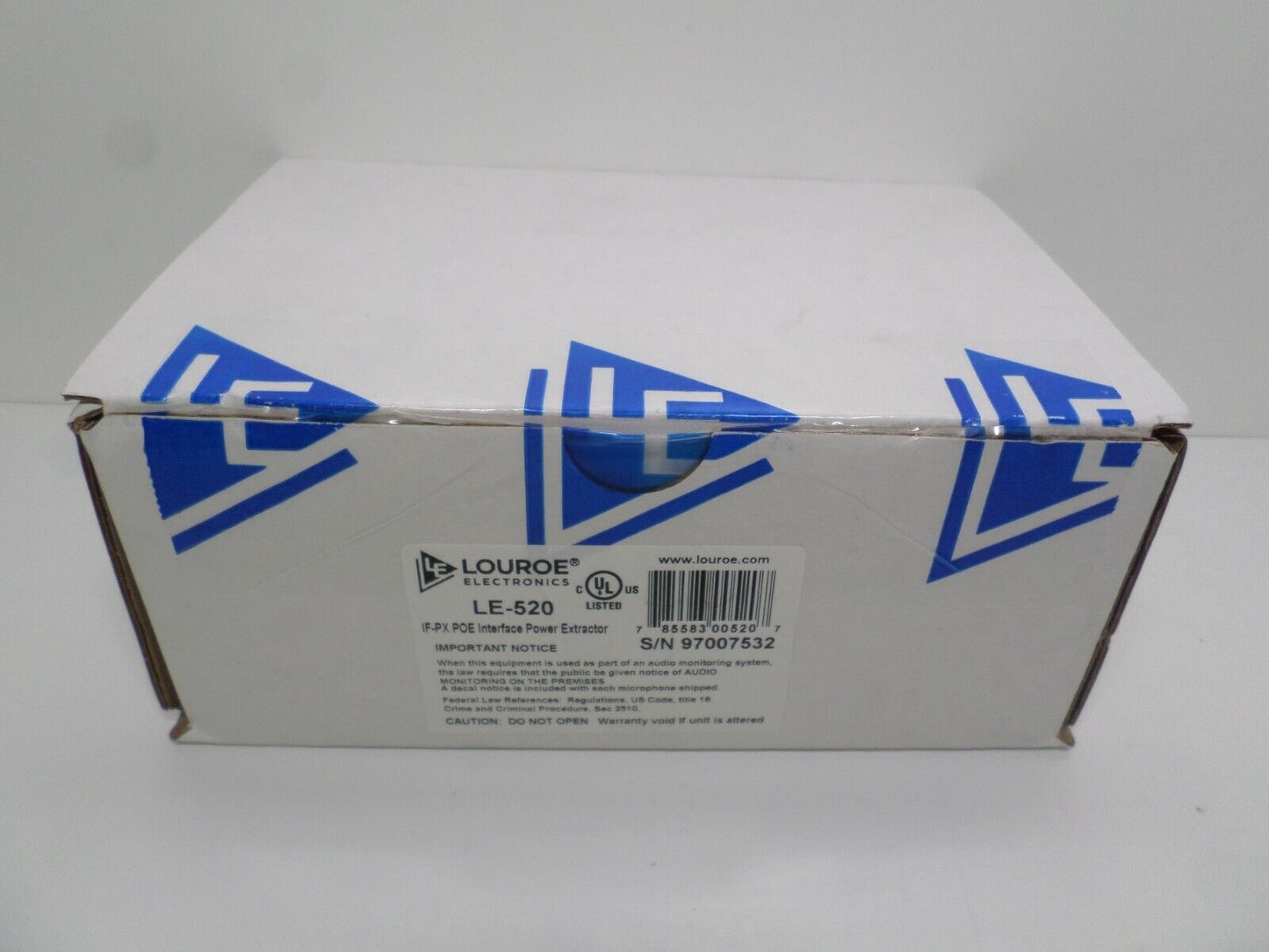 LOUROE LE-520 IF PX AUDIO INTERFACE POE EXTRACTOR C5-6