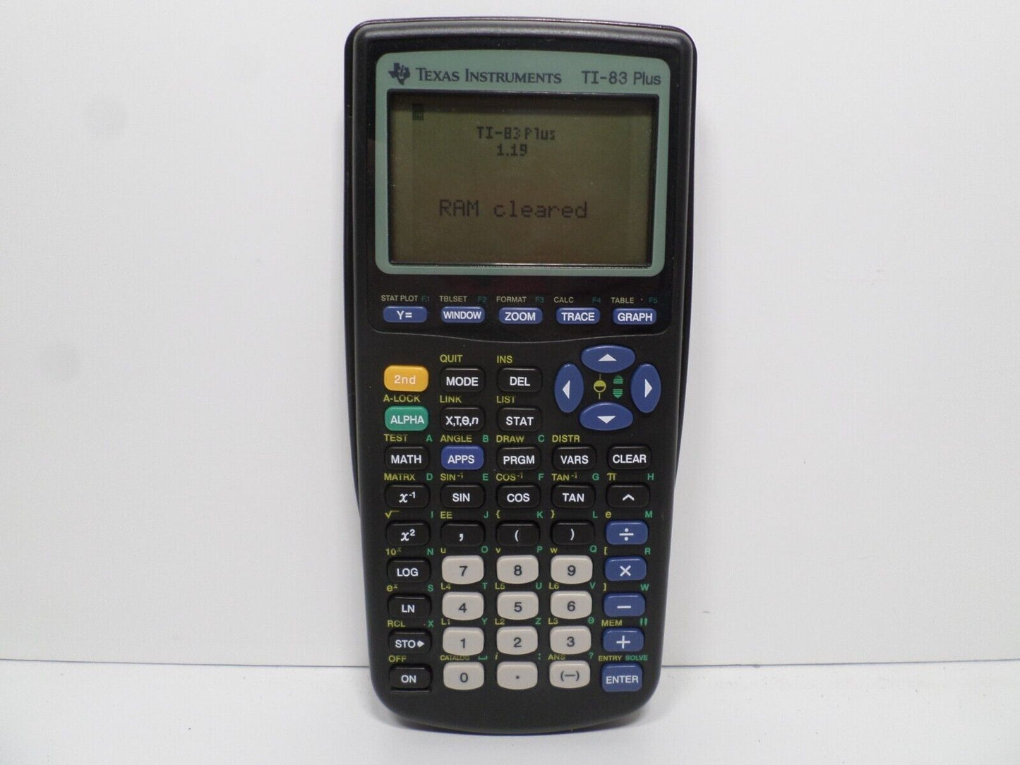 Texas Instruments TI-83 Plus Graphing Calculator W/Cover Tested And Works