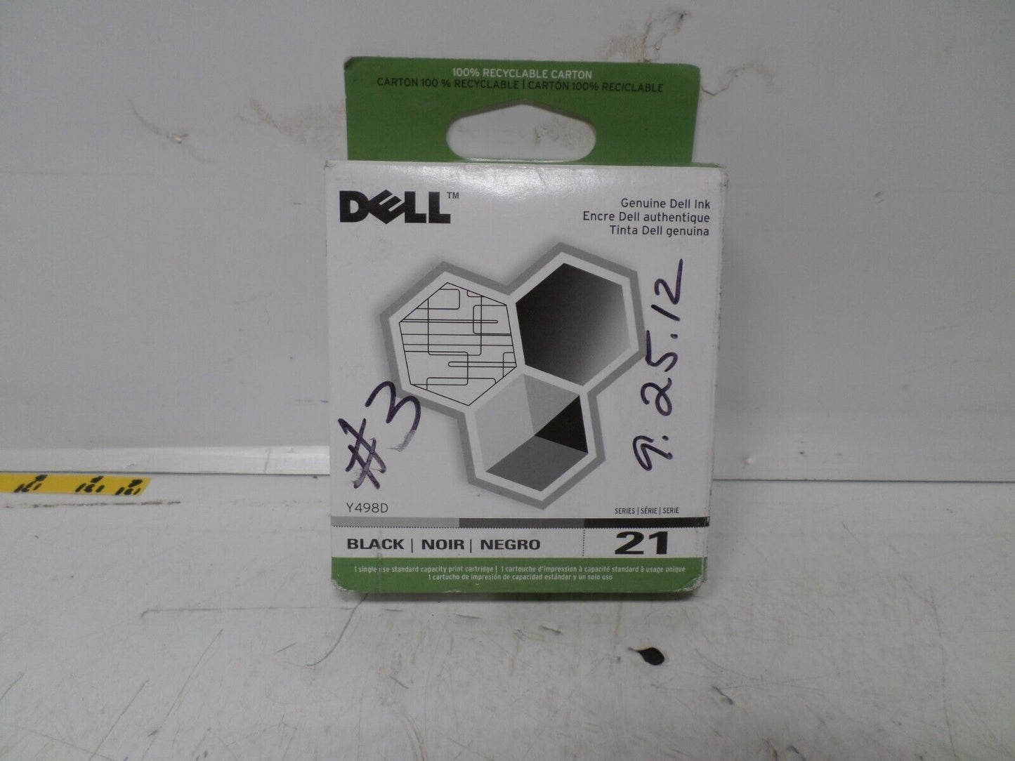 Genuine Dell Printer Ink Cartridge Black 21 series Y498D