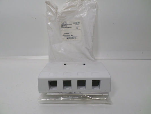 4 Port Cat6 5E RJ45 Network Surface Mount Box For Keystone Jack Insert