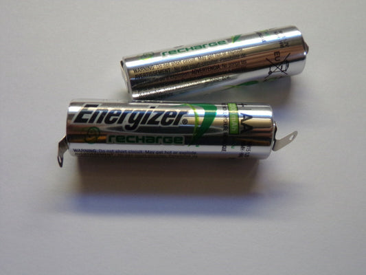 2 pcs AA 2300mAh 1.2V Rechargeable Battery Cell with Tab Energizer For RC Toys