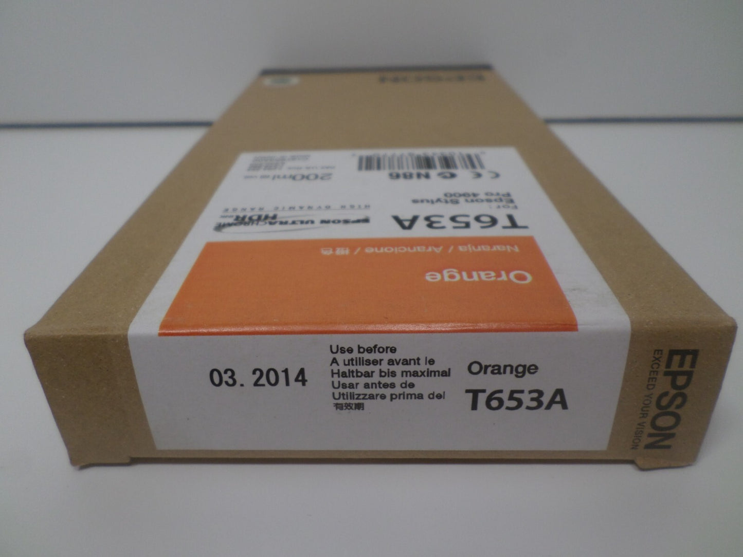03-2014 Epson T653A00 Orange Ink for SP4900 NEW & SEALED