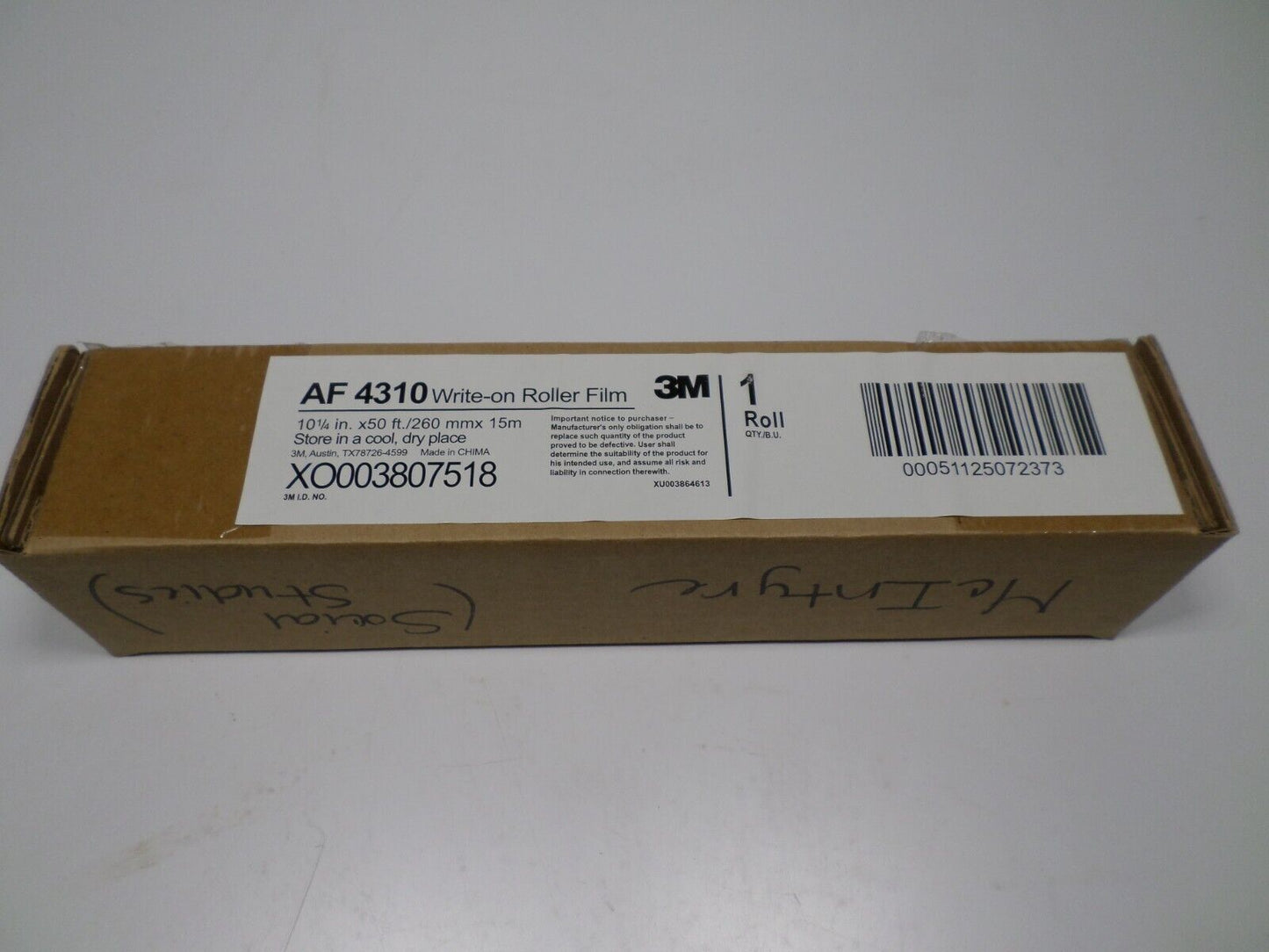 3M 78-9020-1282-8 AF4310 WRITE-ON ROLL FILM FOR OVERHEAD PROJECTOR - NEW IN BOX