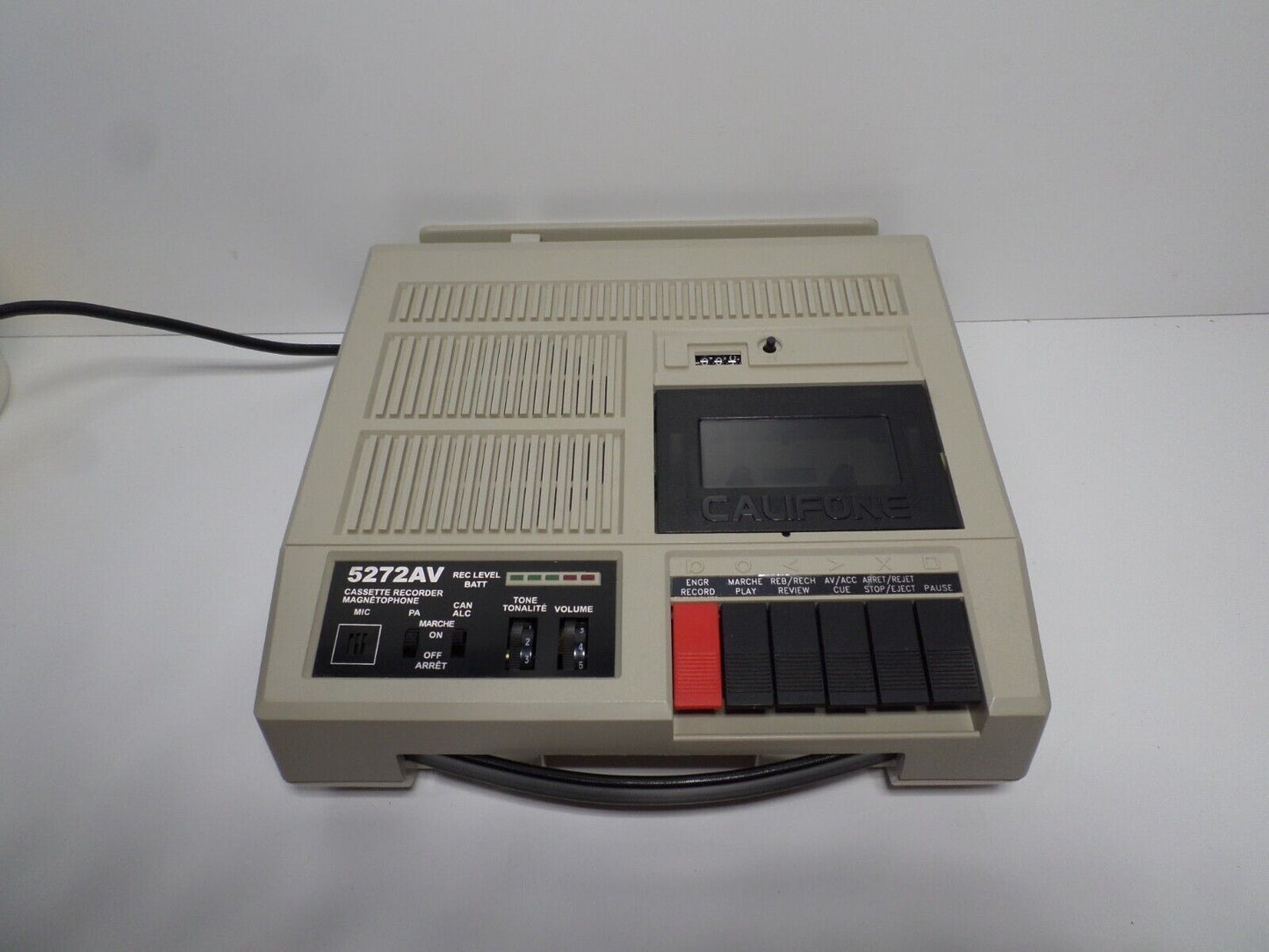 Califone 5272AV Cassette Recorder Player Magnetophone