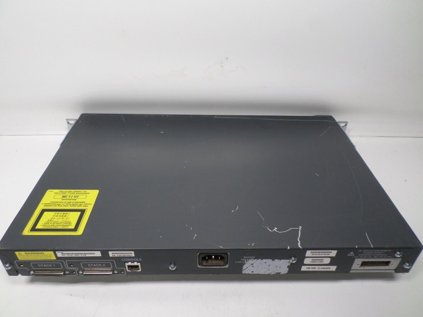 Cisco Catalyst 3750 WS-C3750-24PS-S 24 Port Fast PoE Ethernet Switch