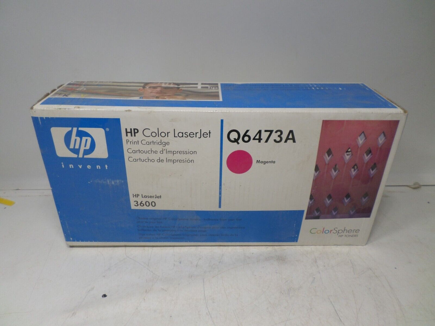 New HP Q6473A Color LaserJet 3600 Magenta Print Cartridge