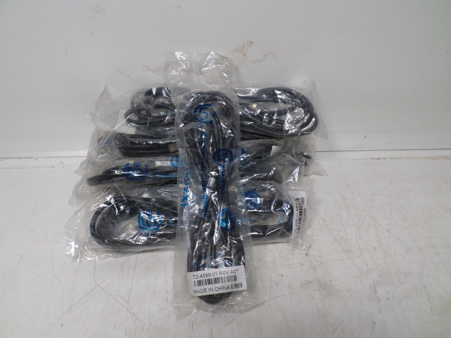 (SET OF 10)6ft LOROM CABLE 72-4589-01 REV.A1 ETHENET NETWORKING E141823-6 24AWG