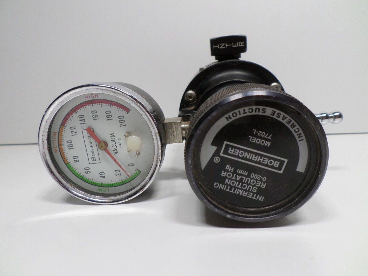 Boehringer 7702-L Intermittent Vacuum Suction Regulator 0-200 mmhg