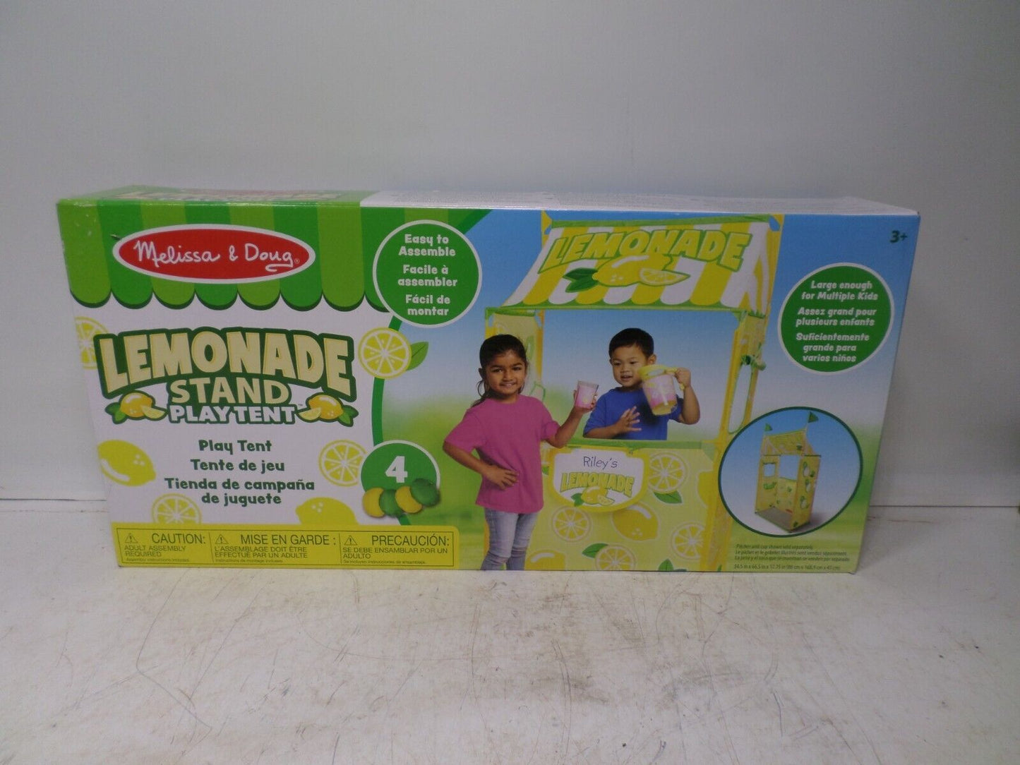 Melissa & Doug Lemonade Stand Play Tent With Beanbag Game, Easy to Assemble