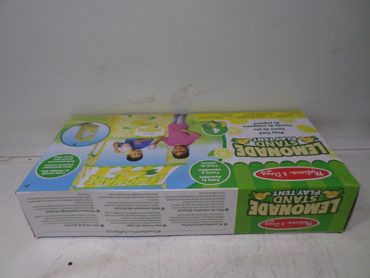 Melissa & Doug Lemonade Stand Play Tent With Beanbag Game, Easy to Assemble